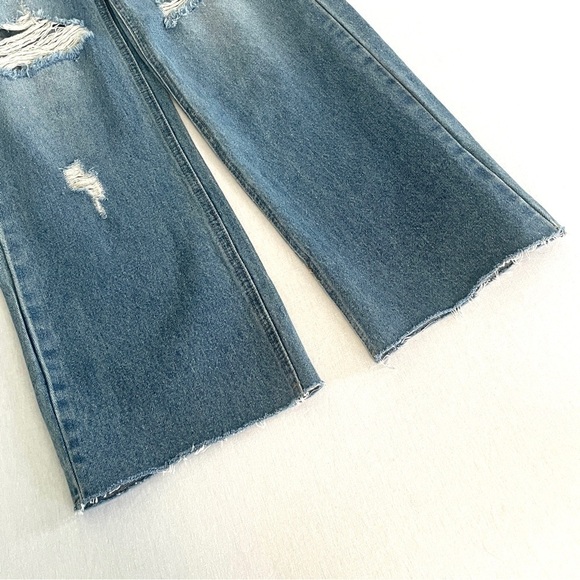 Oak + Fort distressed straight leg jeans - Picture 9 of 9